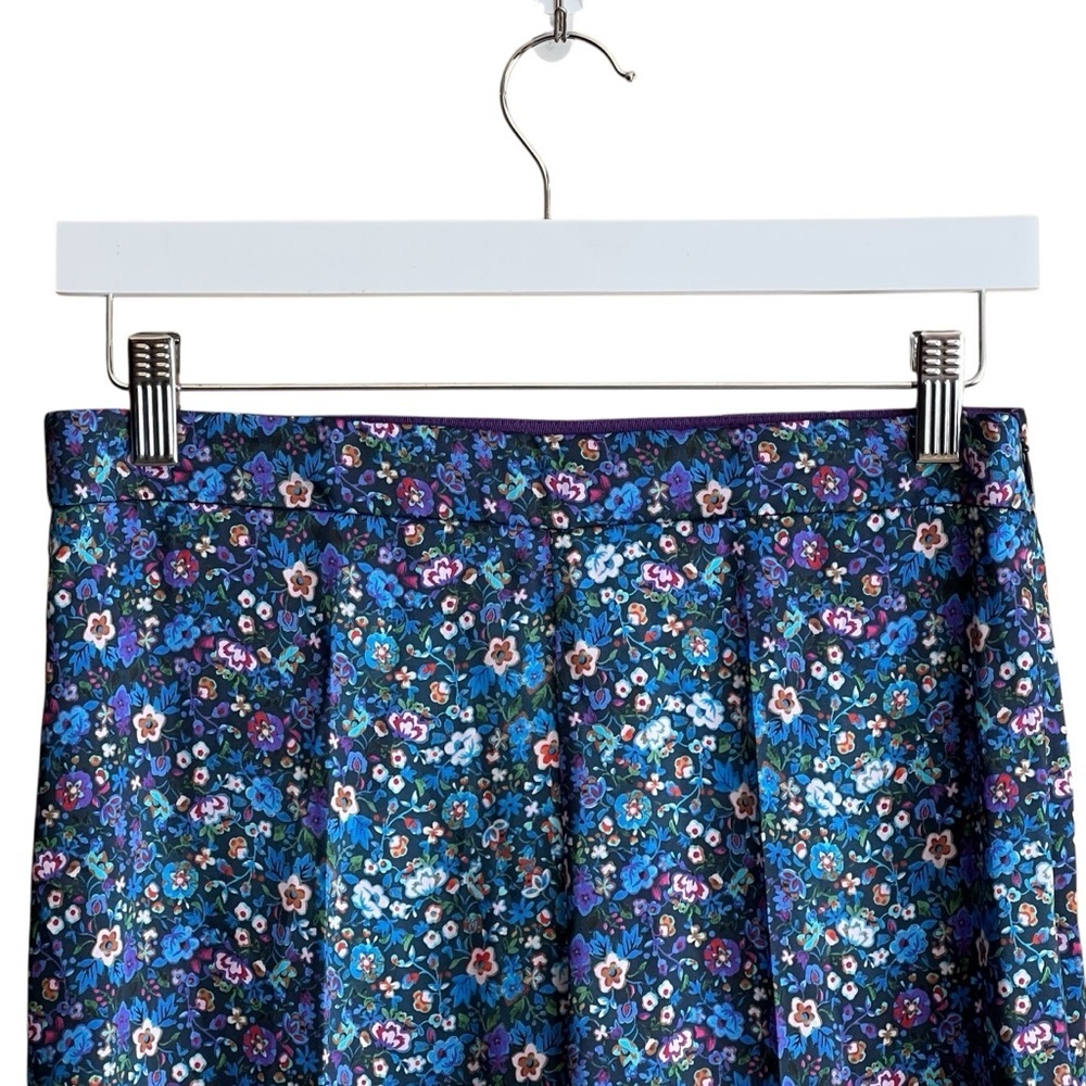 Sandro Donelo Satin Floral Print Flare Pants Size FR 38/ Medium - Picture 6 of 10